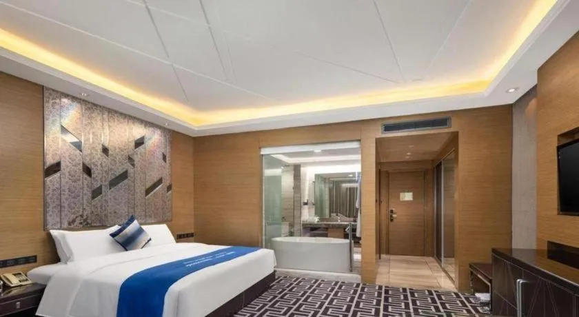 Bed in Brigh Radiance Hotel Yantai