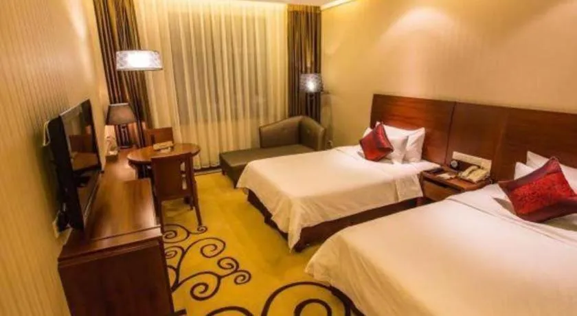 Bed in Zhangjiagang Jiangnan Garden Hotel