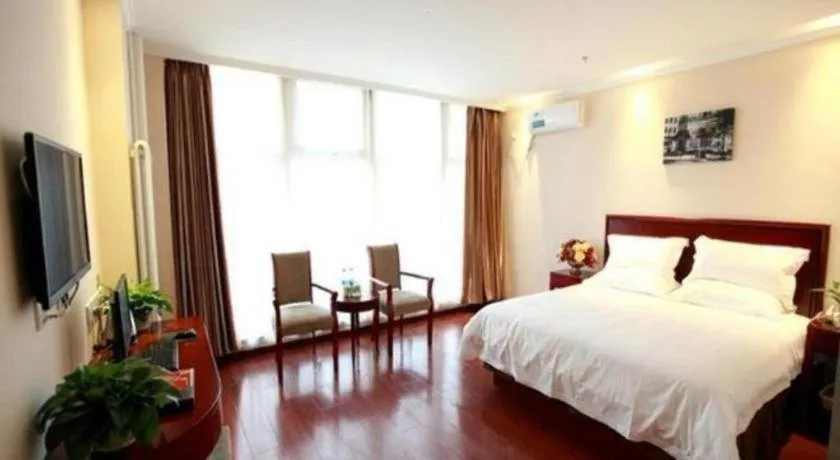 Bed in GreenTree Inn Beijing Miyun Changcheng Huandao Express Hotel