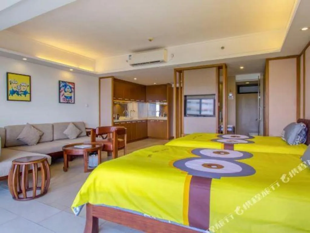 Bed in Island Skylight Resort