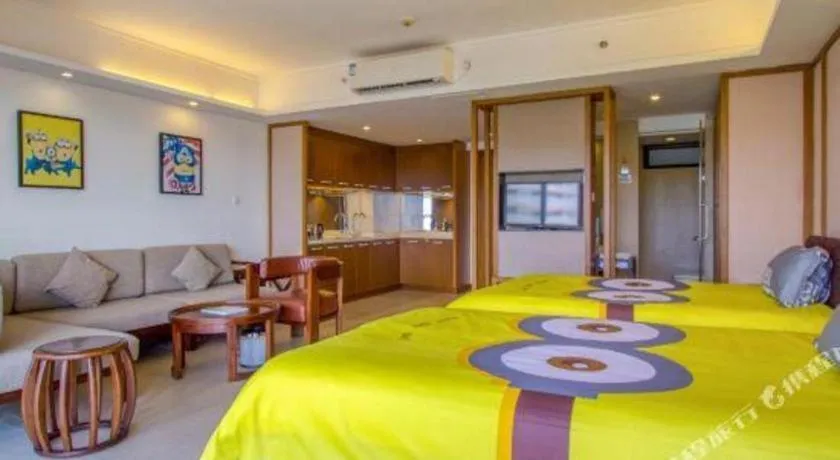 Bed in Island Skylight Resort