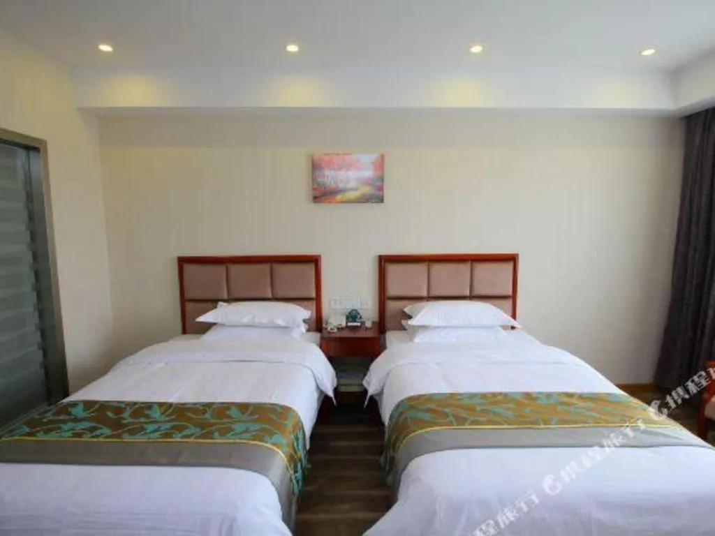 Bed in GreenTree Inn Jiangsu Changzhou Henglin Town Shuntong Road Express Hotel
