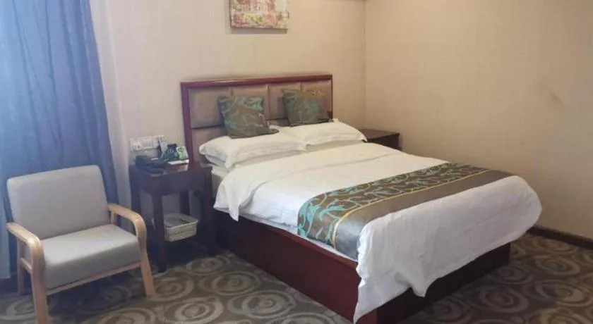 Bed in GreenTree Inn Jiangsu Changzhou Henglin Town Shuntong Road Express Hotel