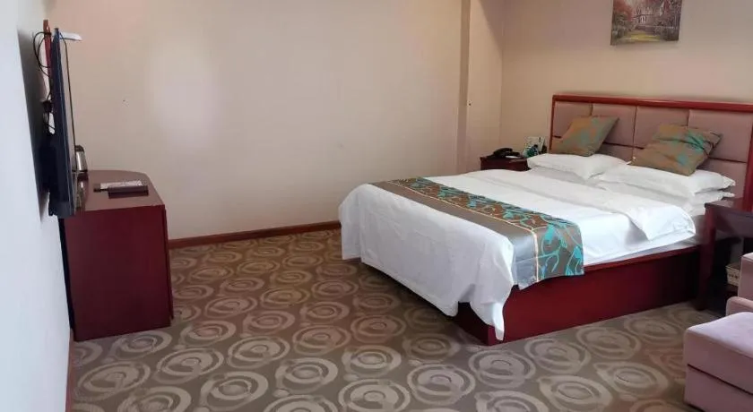 Bed in GreenTree Inn Jiangsu Changzhou Henglin Town Shuntong Road Express Hotel