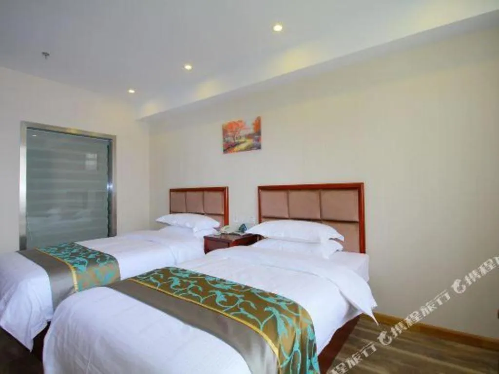 Bed in GreenTree Inn Jiangsu Changzhou Henglin Town Shuntong Road Express Hotel