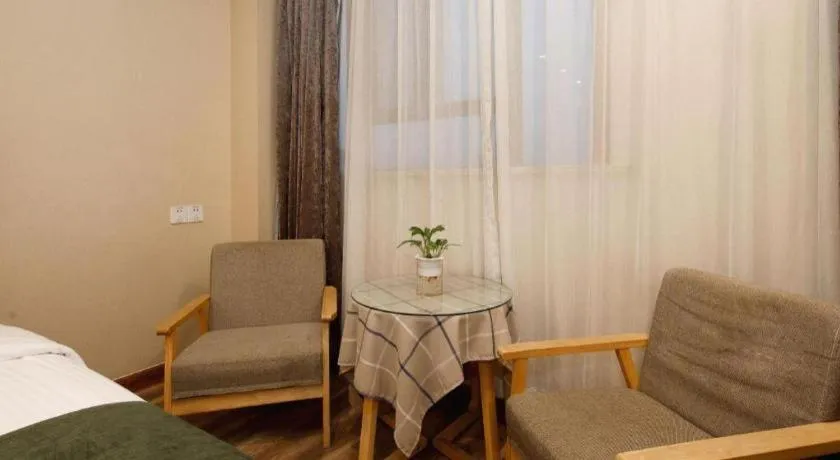 Bed in GreenTree Inn Jiangsu Changzhou Henglin Town Shuntong Road Express Hotel