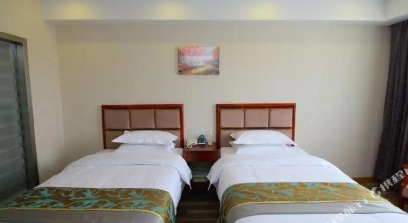 Bed in GreenTree Inn Jiangsu Changzhou Henglin Town Shuntong Road Express Hotel