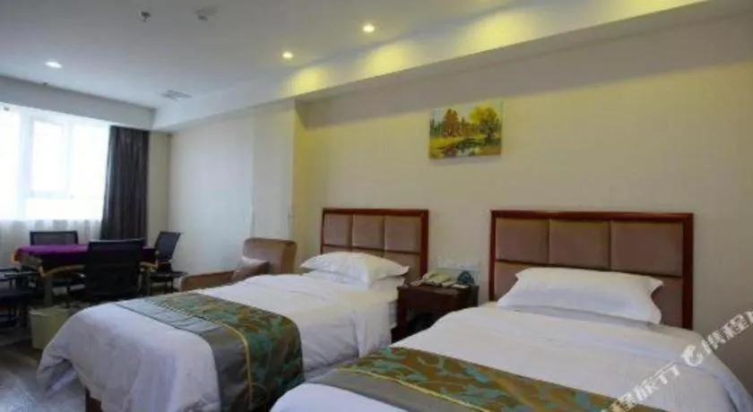 Bed in GreenTree Inn Jiangsu Changzhou Henglin Town Shuntong Road Express Hotel