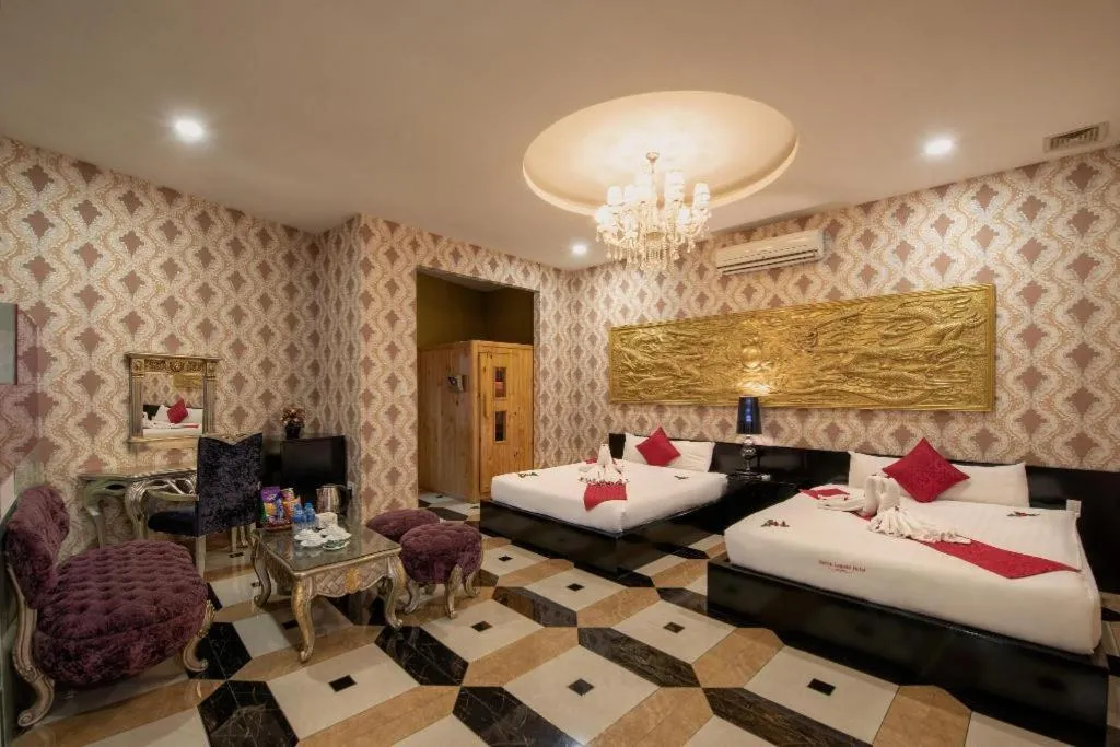 Bed in Helios Legend Hotel