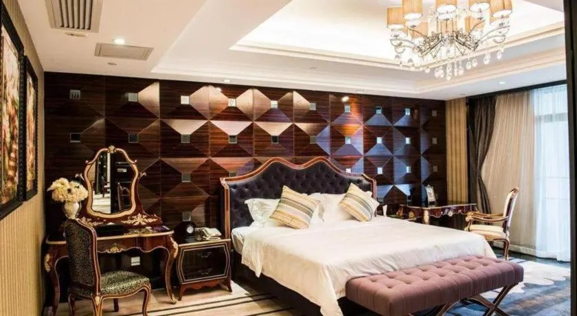 Bed in Country Garden Phoenix Hotel Yangshan