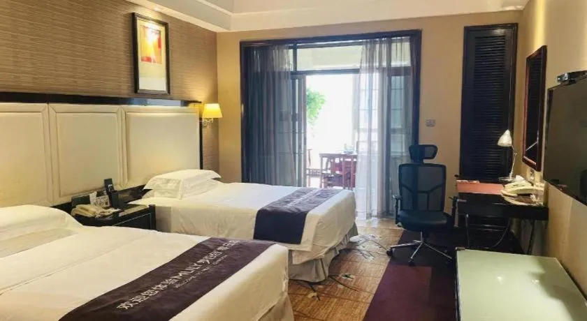 Bed in Country Garden Phoenix Hotel Yangshan