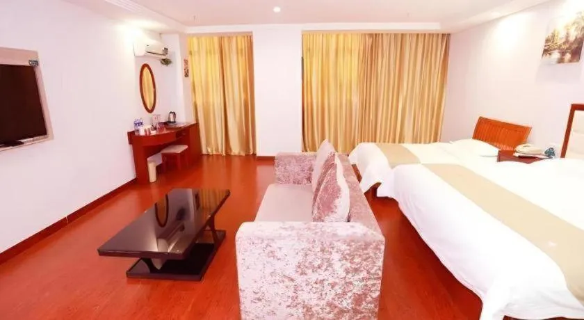 Bed in GreenTree Inn Yinchuan Pedestrian Street East Liqun Street Express Hotel