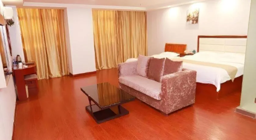 Bed in GreenTree Inn Yinchuan Pedestrian Street East Liqun Street Express Hotel