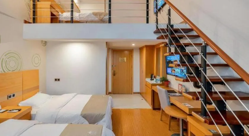 Bed in GreenTree Inn Suzhou Changshu North Haiyu Road Changhui Square Express Hotel