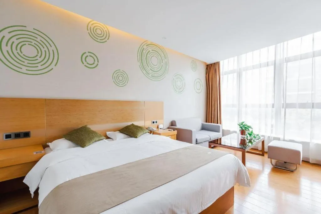 Bed in GreenTree Inn Suzhou Changshu North Haiyu Road Changhui Square Express Hotel