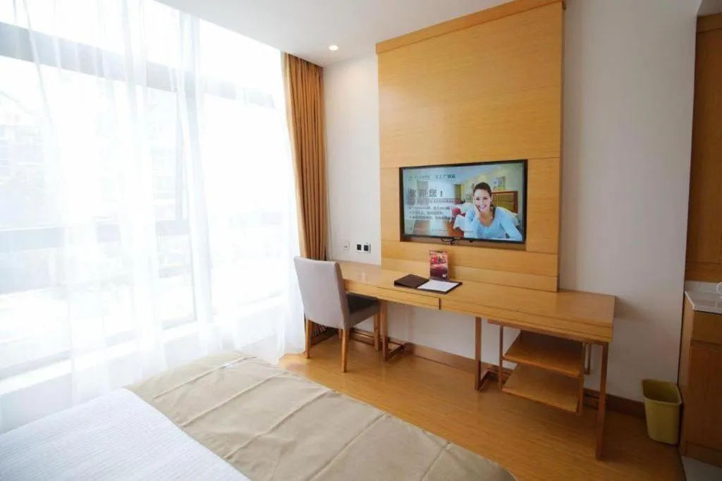 Bed in GreenTree Inn Suzhou Changshu North Haiyu Road Changhui Square Express Hotel