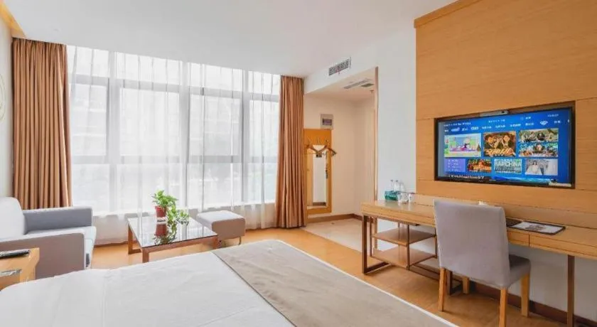 Bed in GreenTree Inn Suzhou Changshu North Haiyu Road Changhui Square Express Hotel
