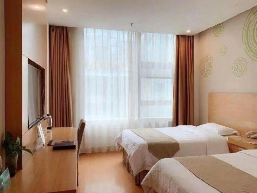 Bed in GreenTree Inn Suzhou Changshu North Haiyu Road Changhui Square Express Hotel