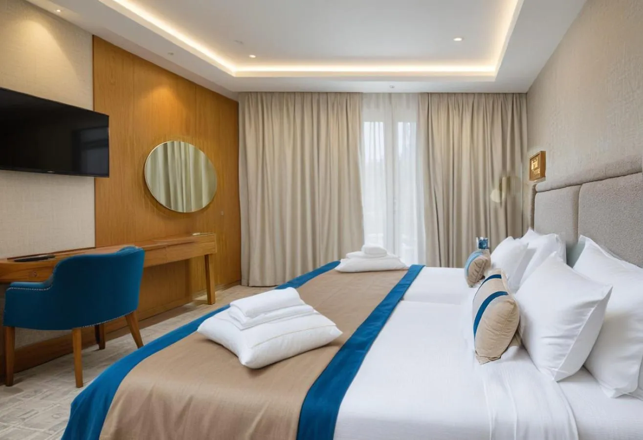 Bed in Kyriad Prestige City Center Tunis