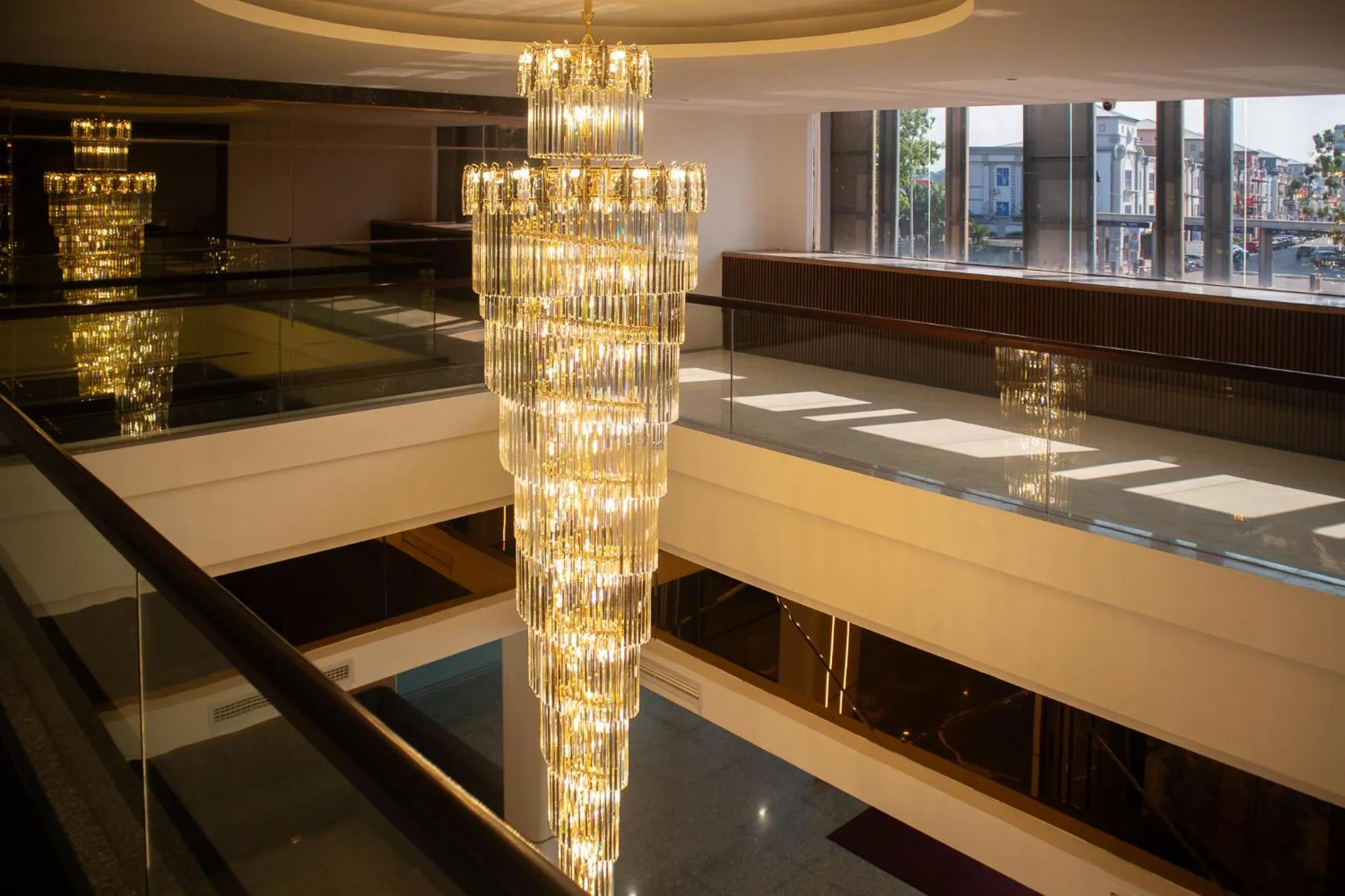 Lobby or reception in Aglow Hotel Harbor Bay Batam