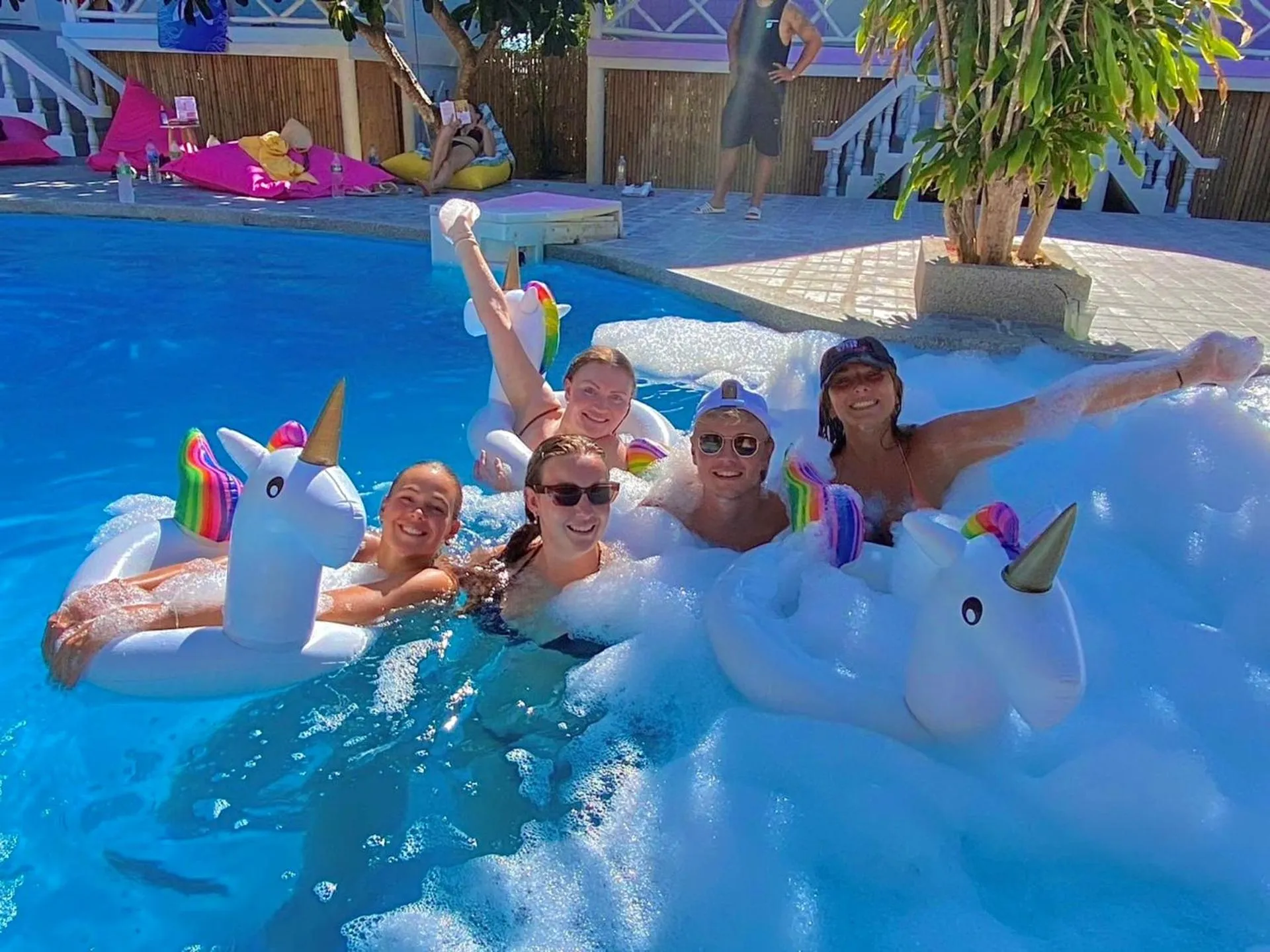 Evening entertainment in Slumber Party Beach Club and Resort Koh Phangan