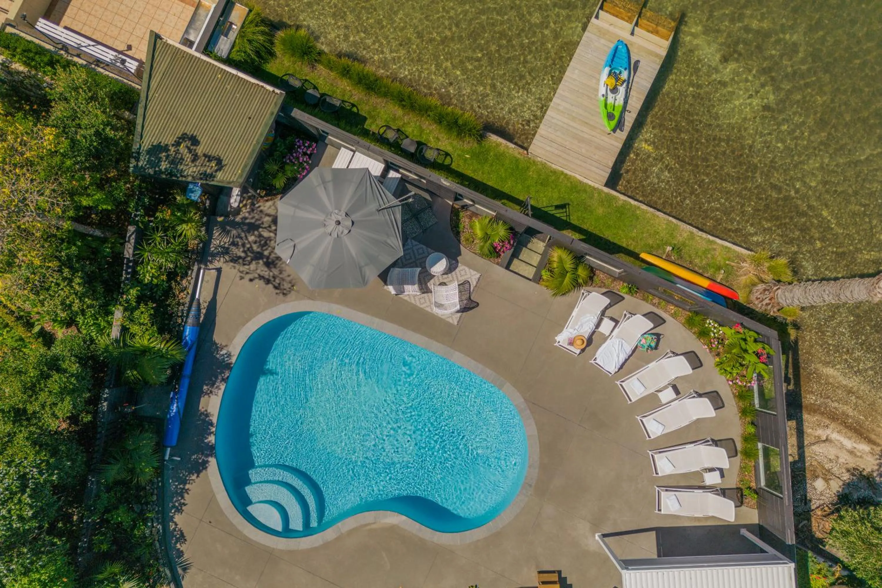 Bird's eye view in Oceans 88 Whitianga Coastal Suites