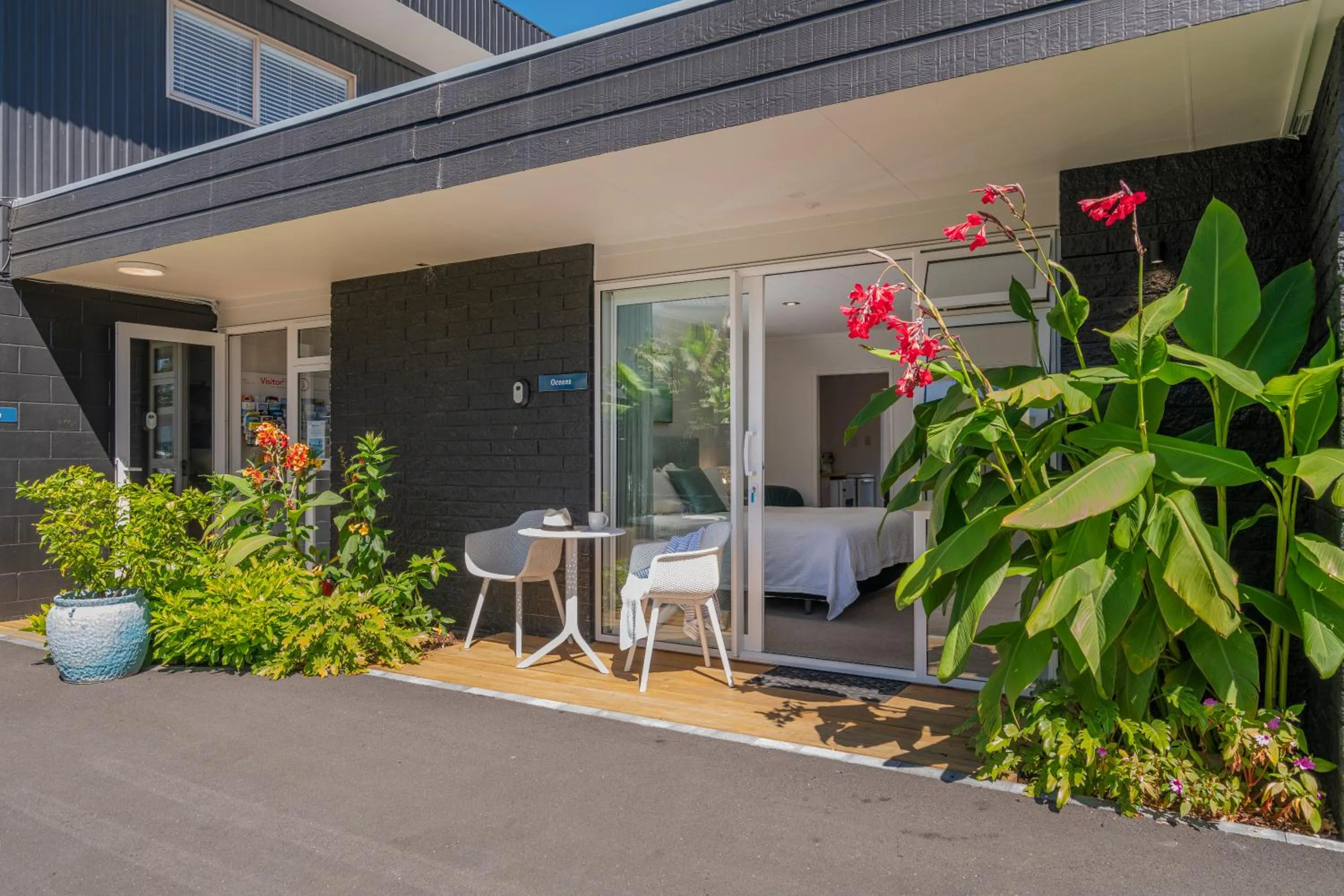 Patio in Oceans 88 Whitianga Coastal Suites