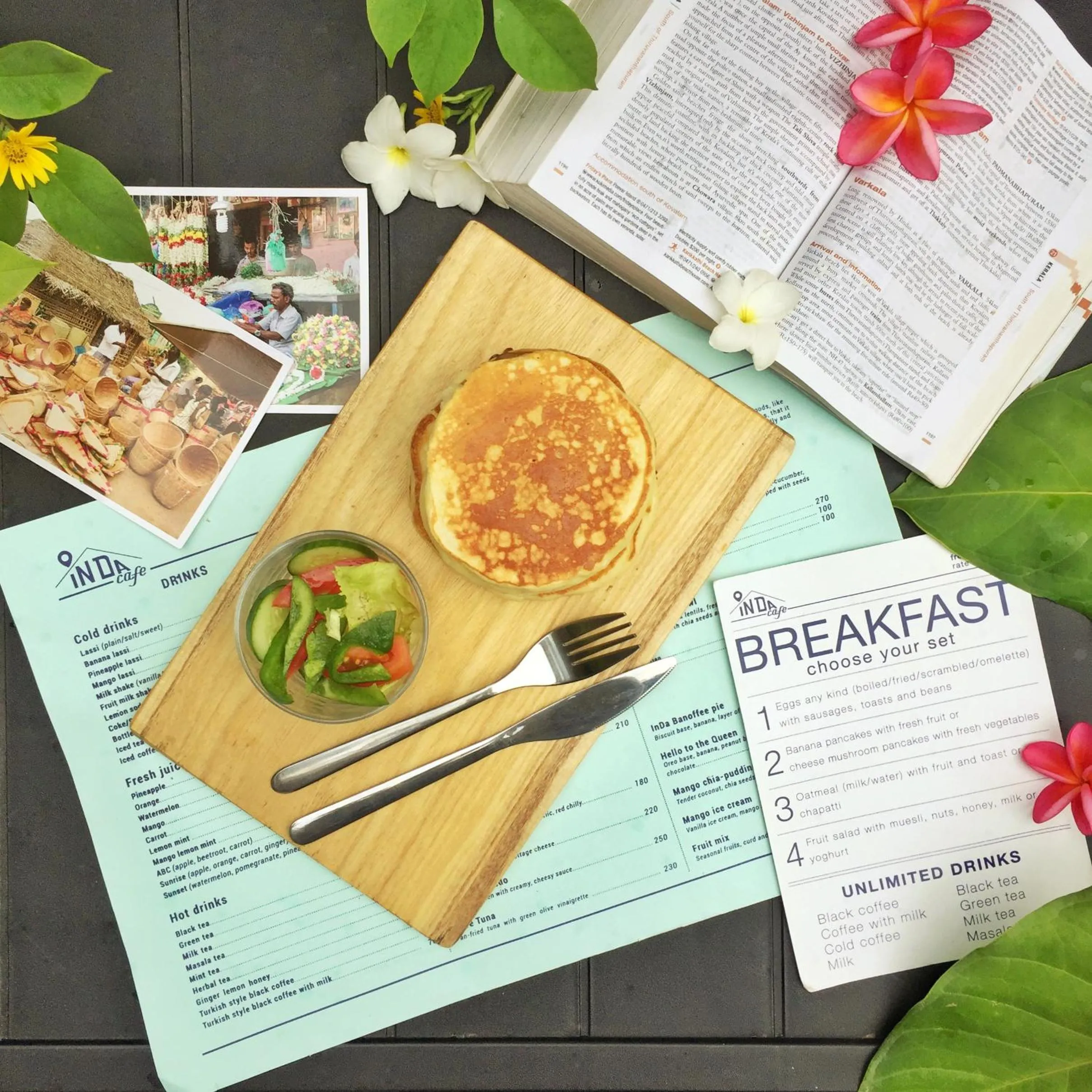 Food and drinks in InDa hotel