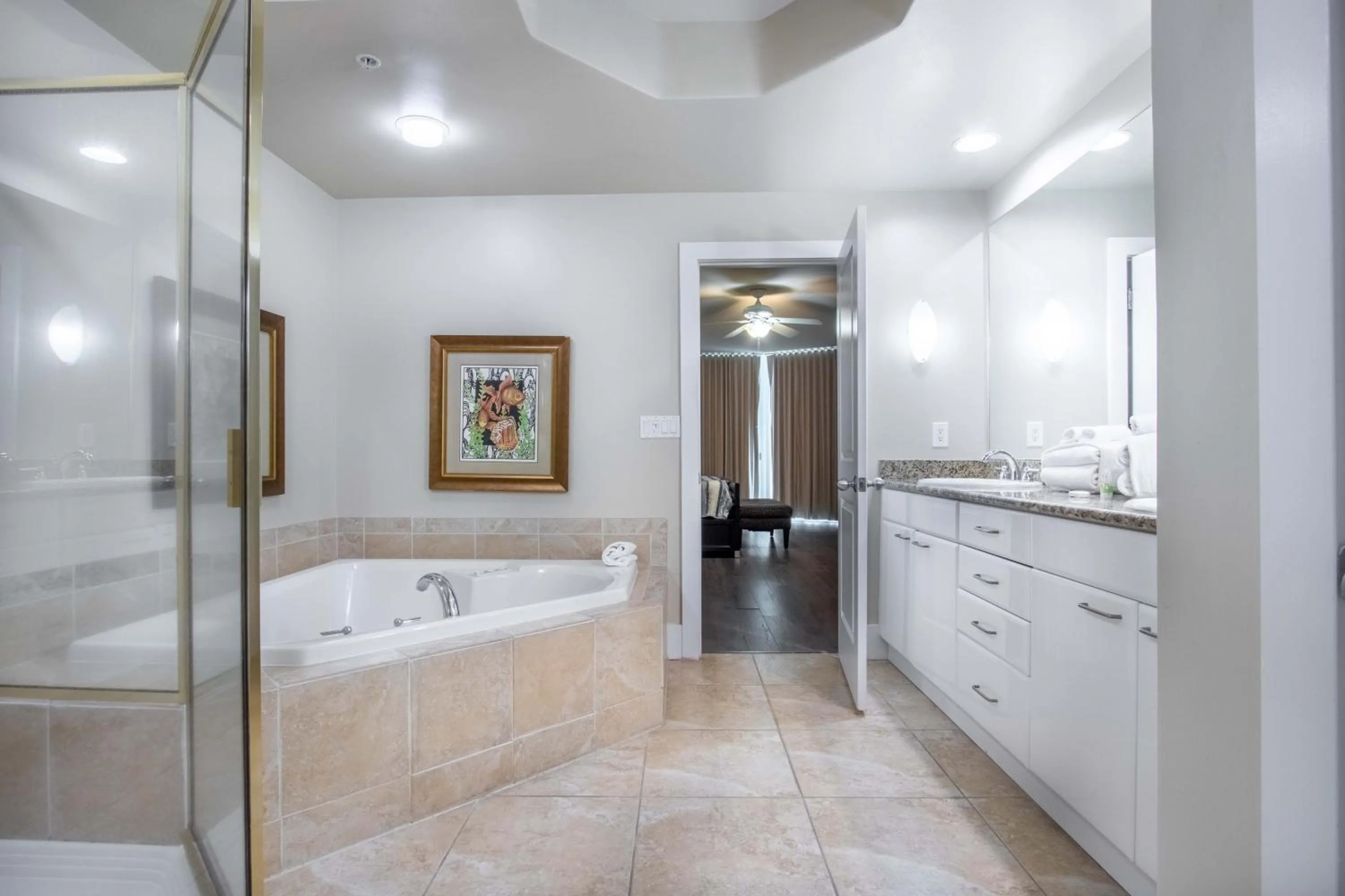 Bathroom, Bed in Caribe Resort by Hosteeva