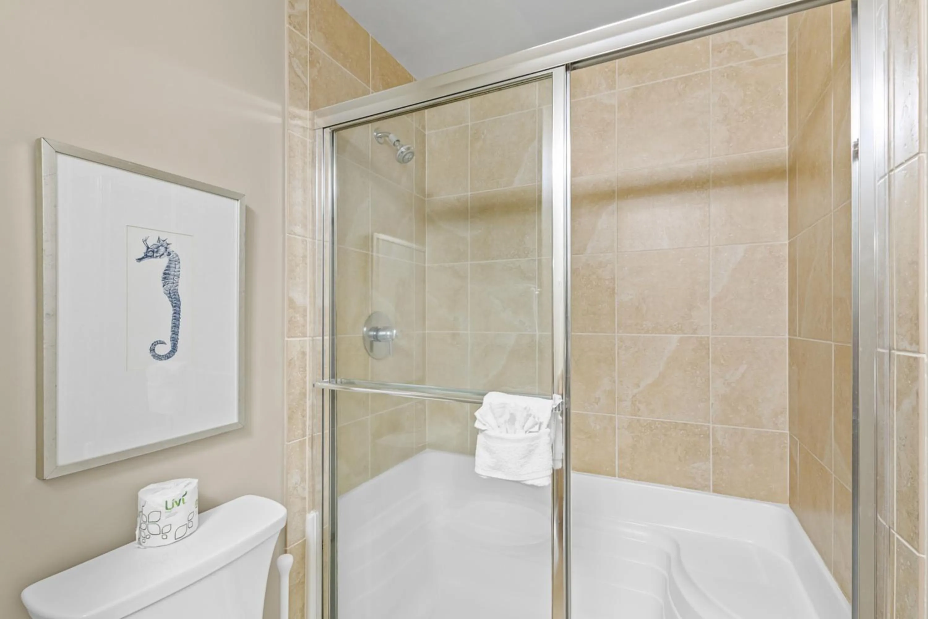 Bathroom in Caribe Resort by Hosteeva