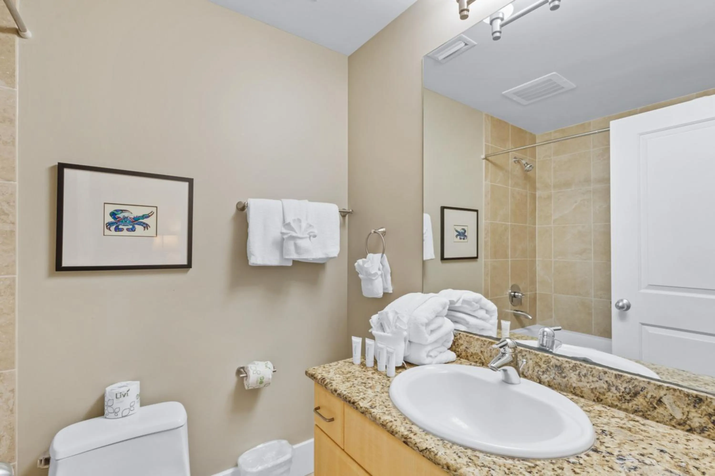 Bathroom in Caribe Resort by Hosteeva