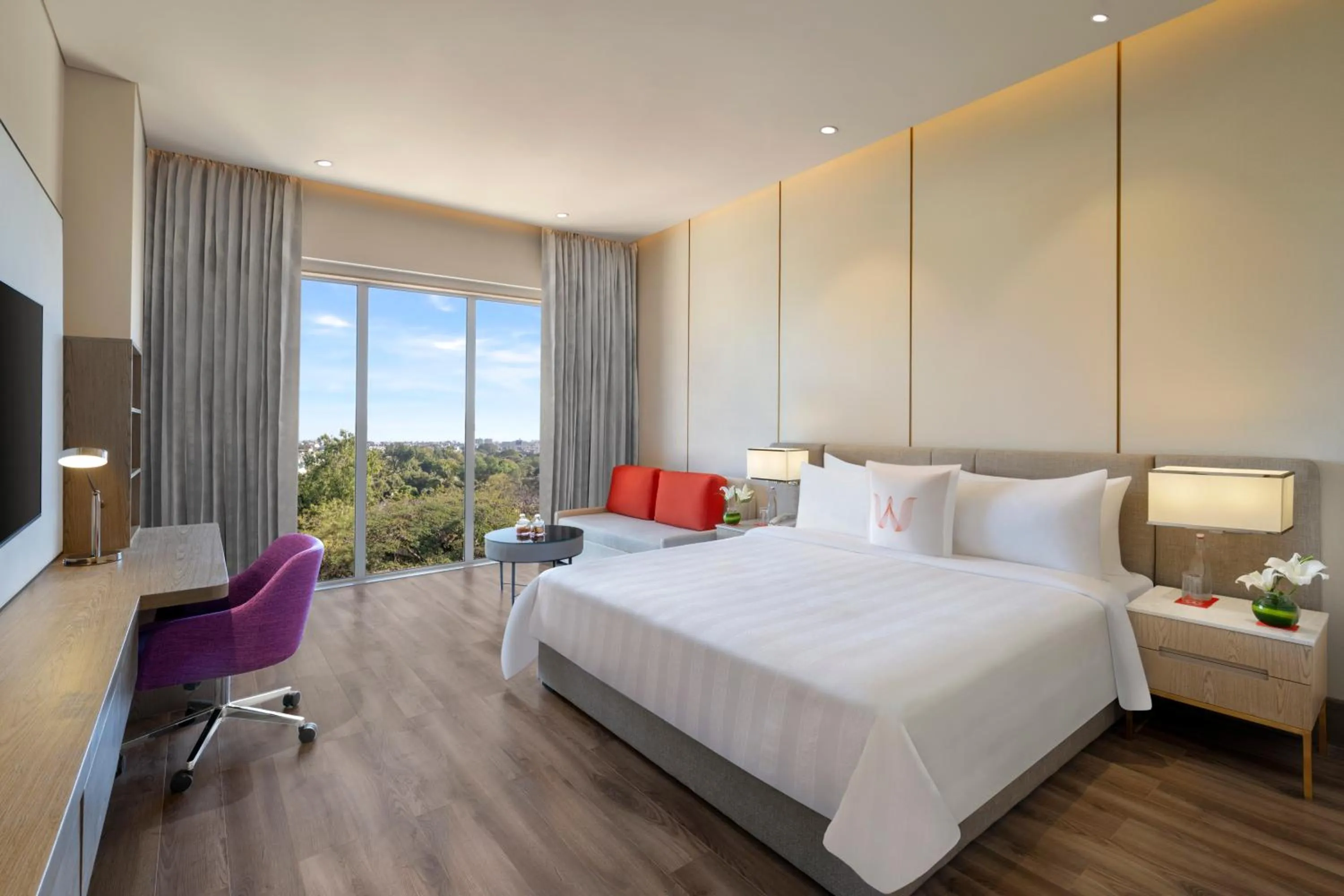 View (from property/room), Bed in Welcomhotel by ITC Hotels, Rama International, Aurangabad