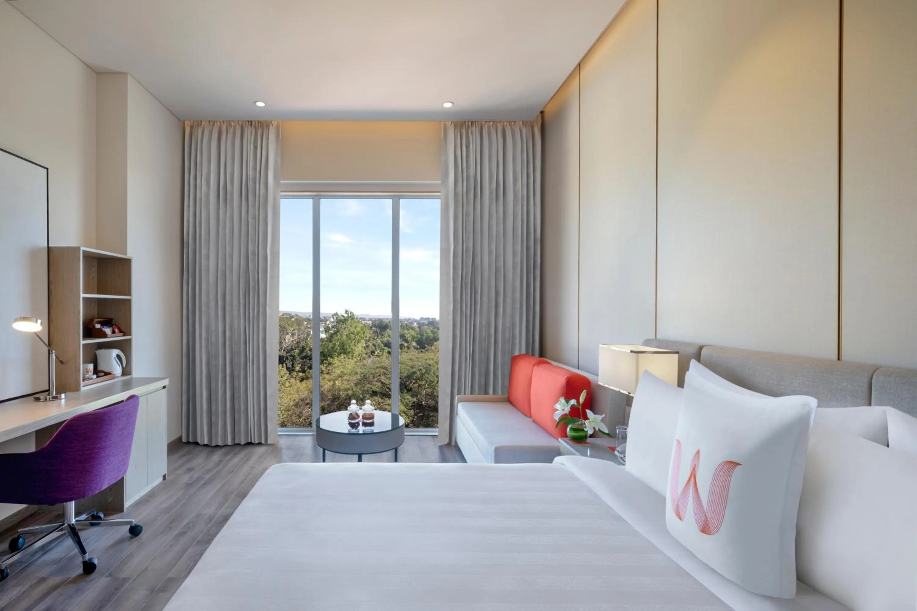 View (from property/room), Bed in Welcomhotel by ITC Hotels, Rama International, Aurangabad