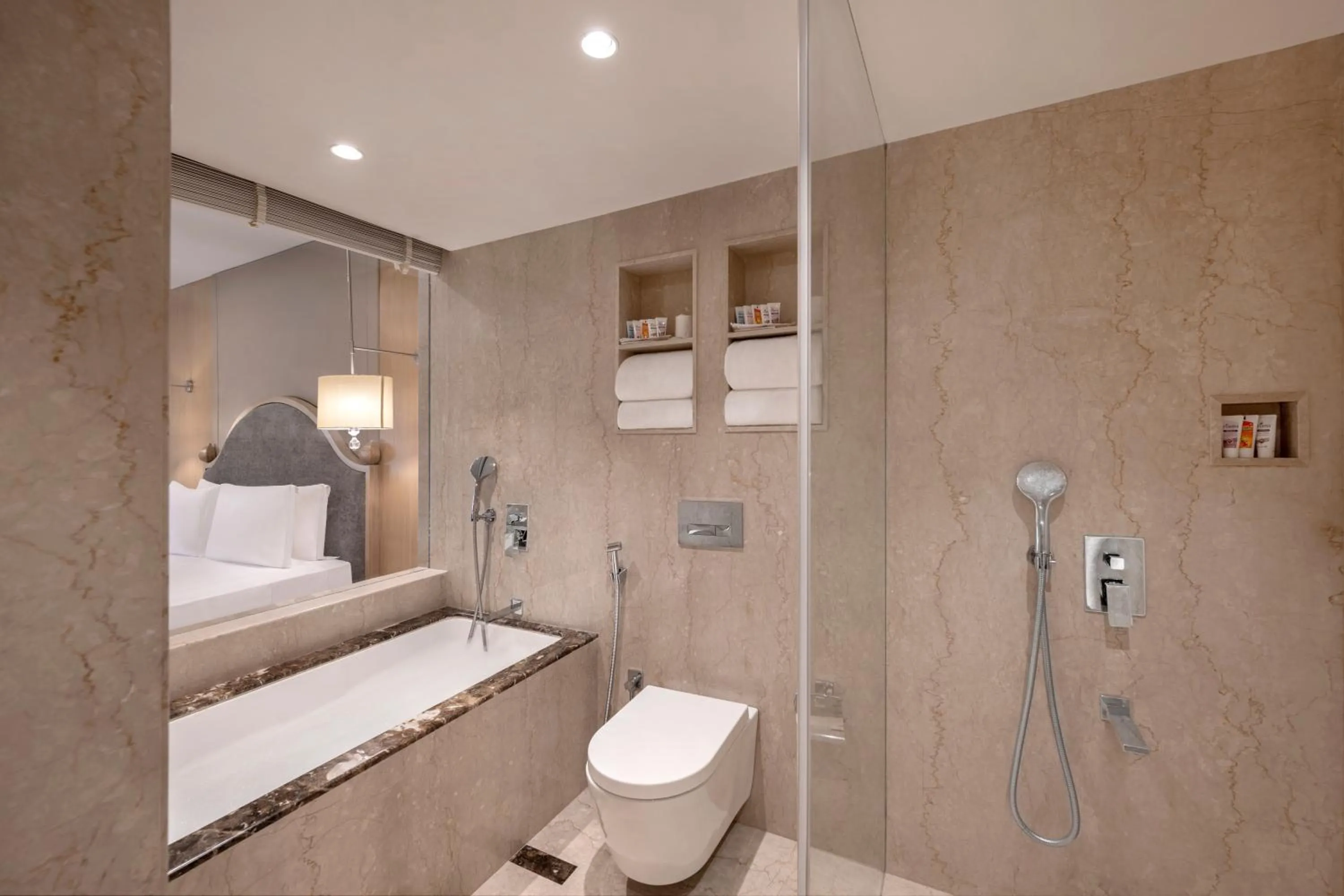 Shower in Welcomhotel by ITC Hotels, Rama International, Aurangabad
