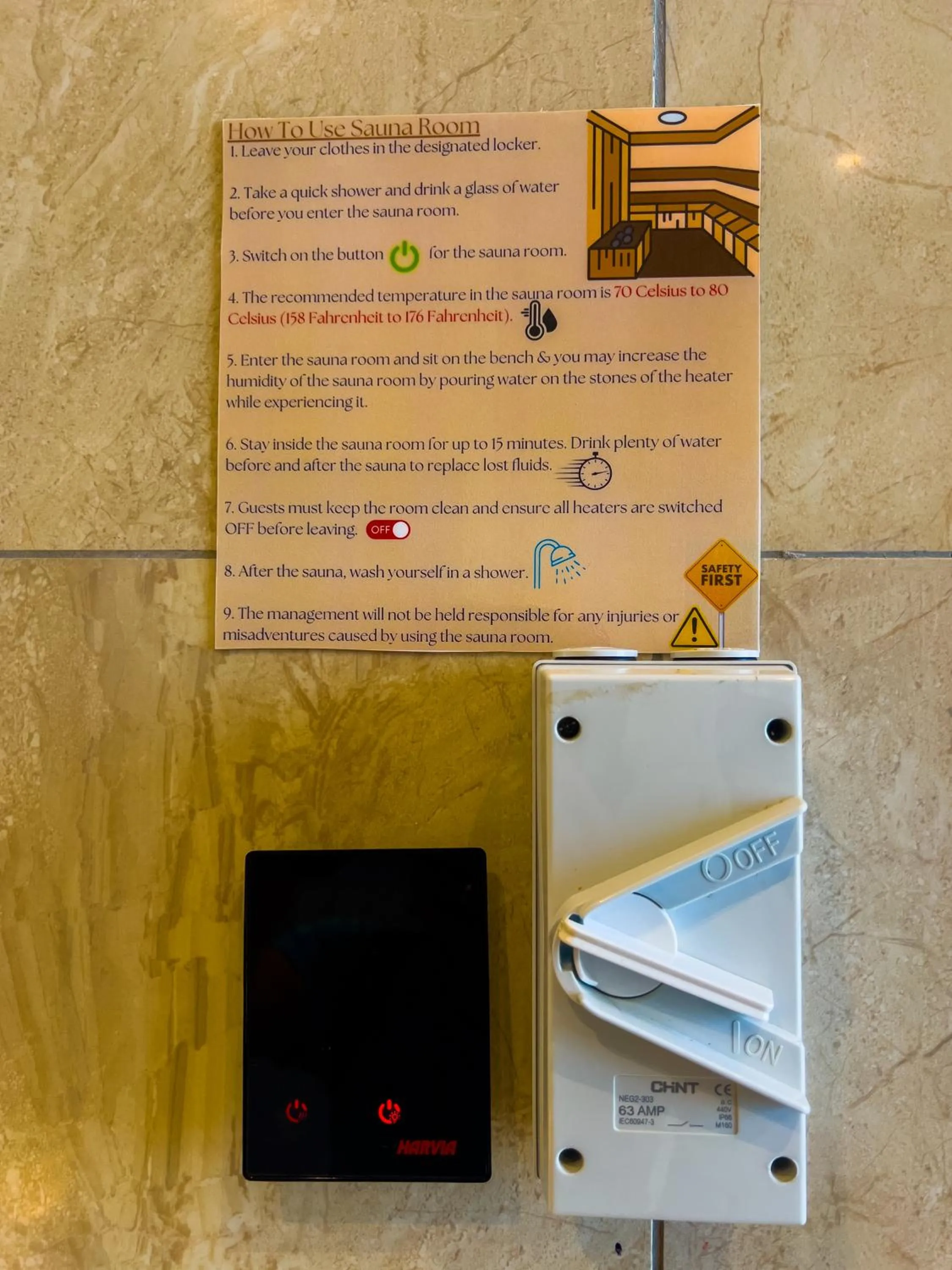 Steam room in Axon Residence KLCC - JD HOME