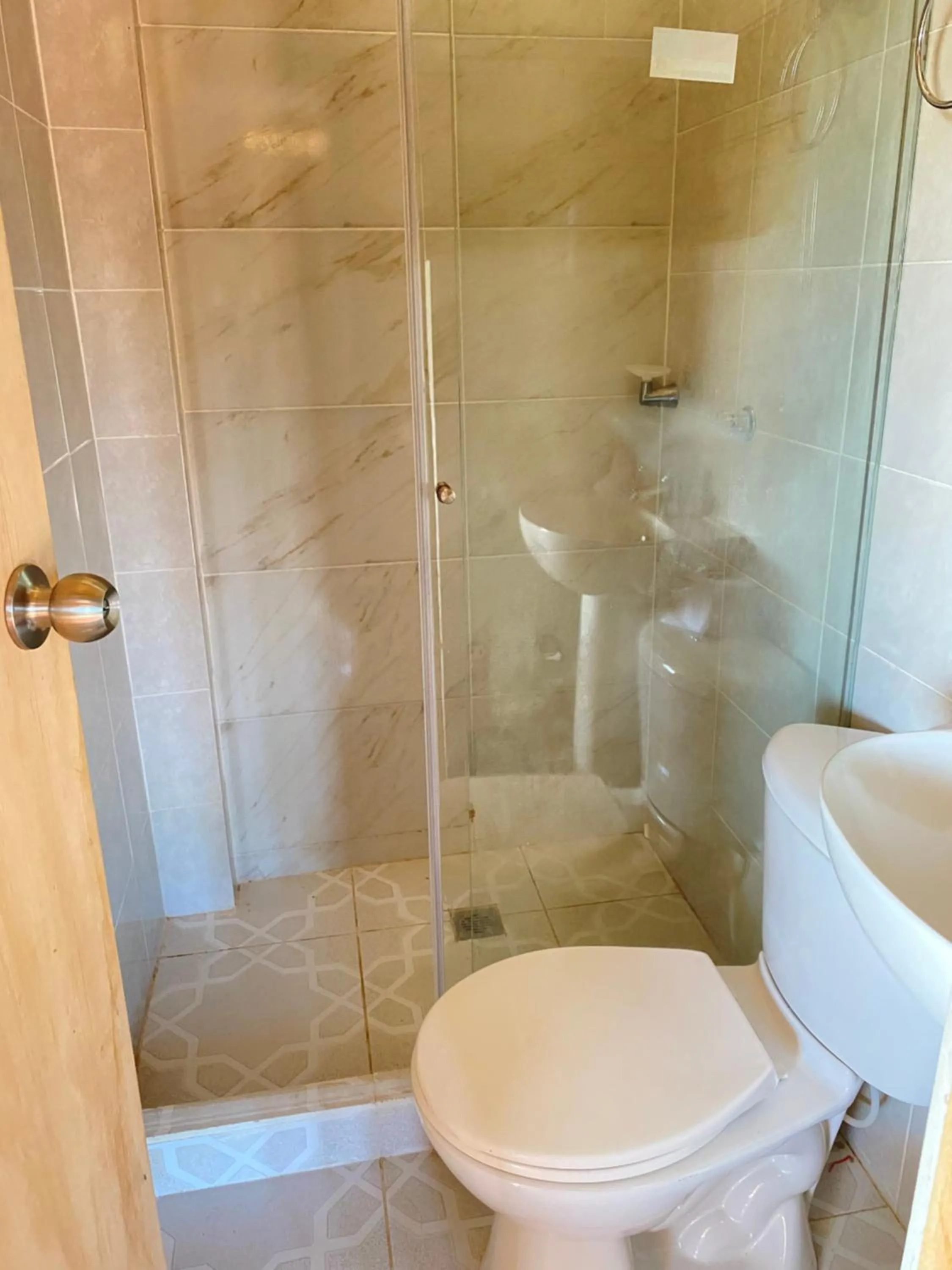 Shower in Petra Hotel