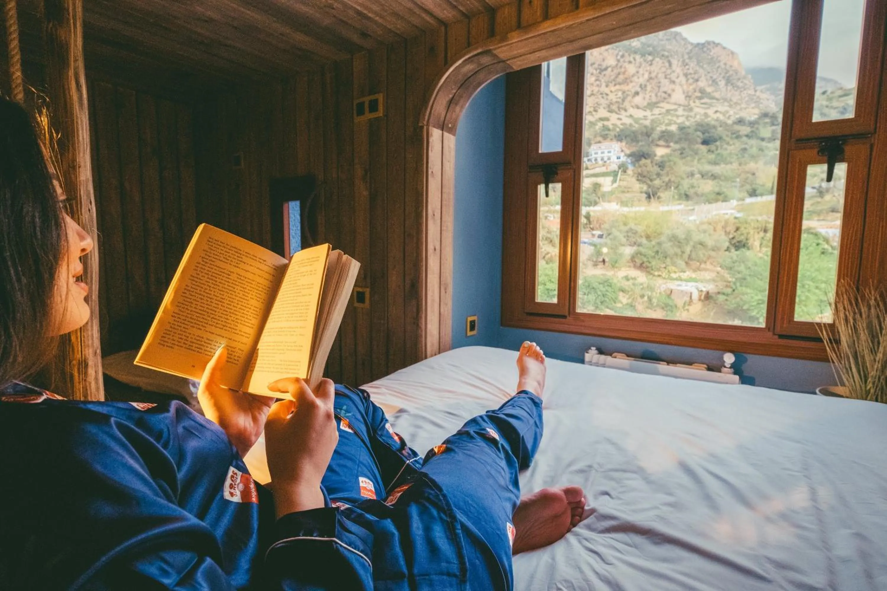 View (from property/room), Bed in Dar Elrio