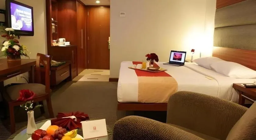 Bed in Hotel Pangeran