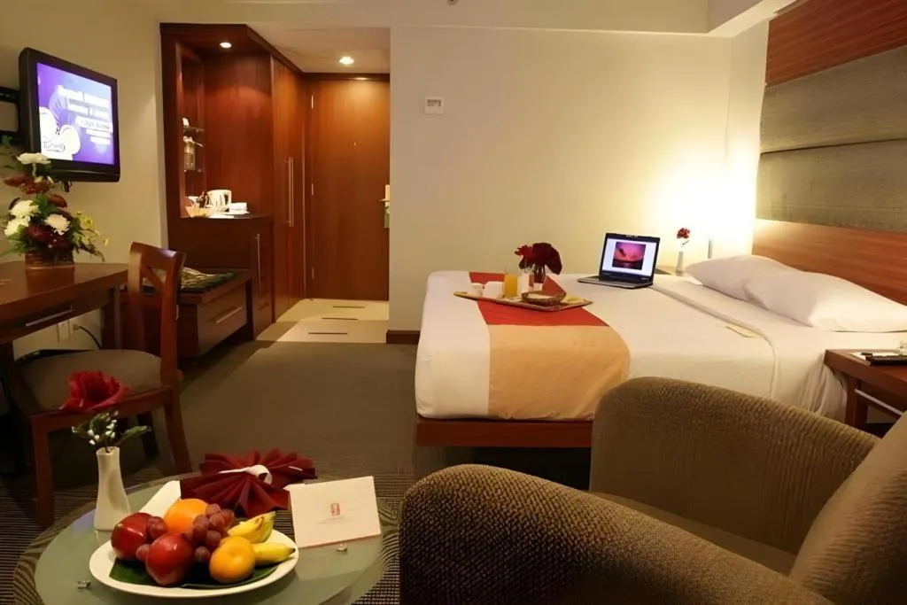 Bed in Hotel Pangeran