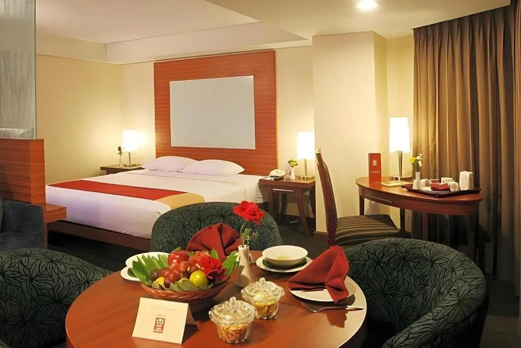 Bed in Hotel Pangeran