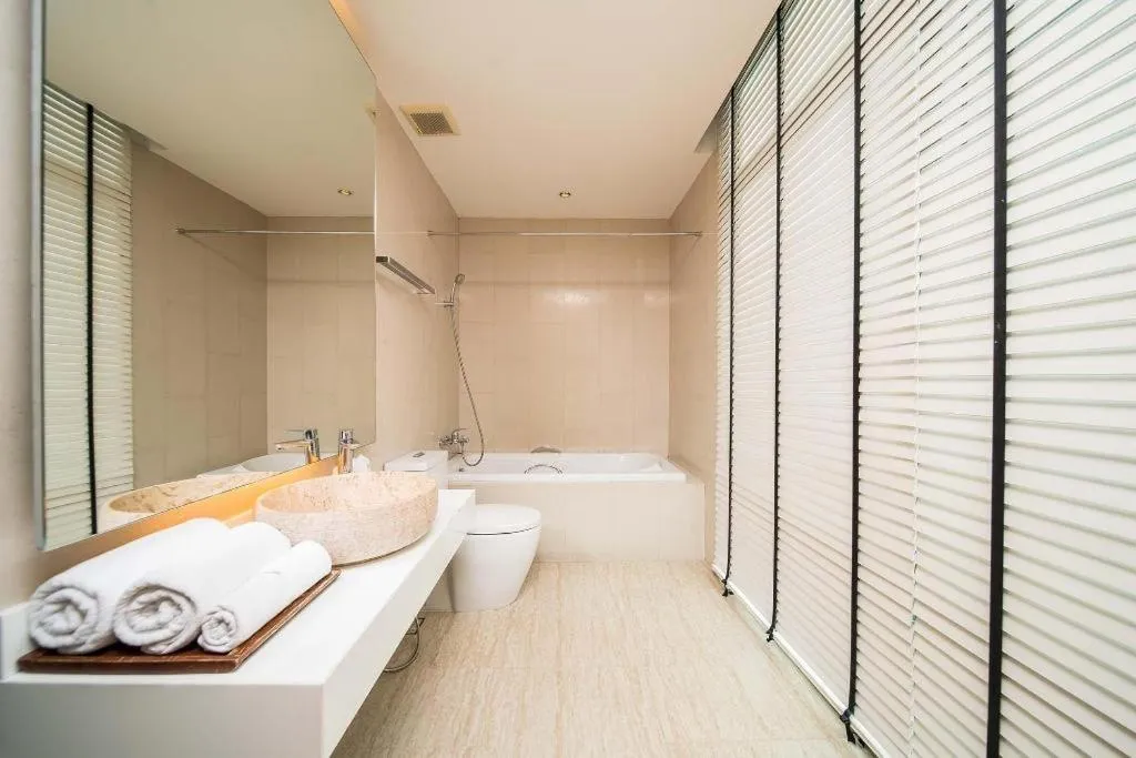 Bed in Seven Zea Chic Hotel