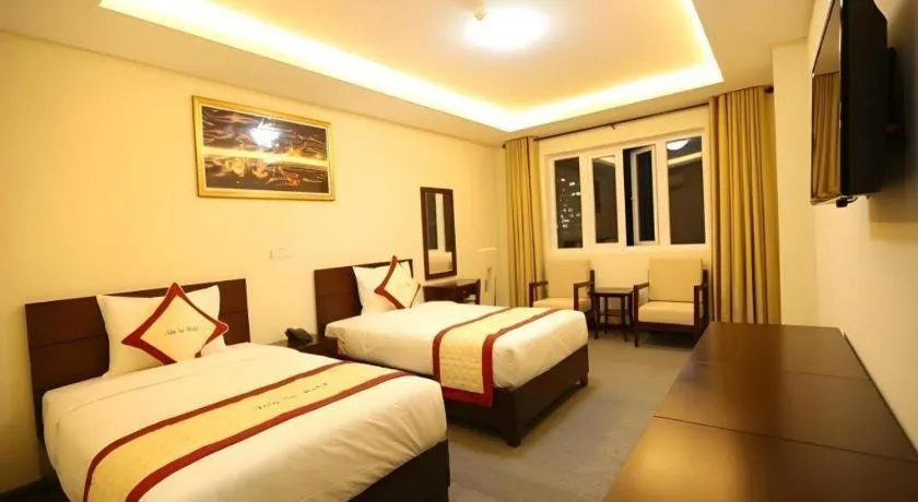 Bed in Tien Sa Hotel Da Nang