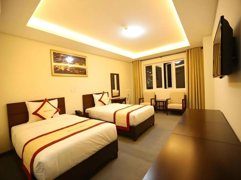 Bed in Tien Sa Hotel Da Nang