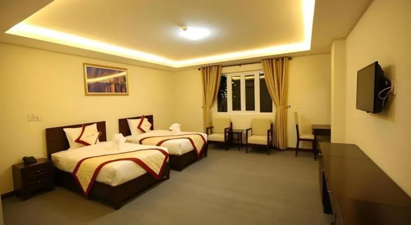 Bed in Tien Sa Hotel Da Nang