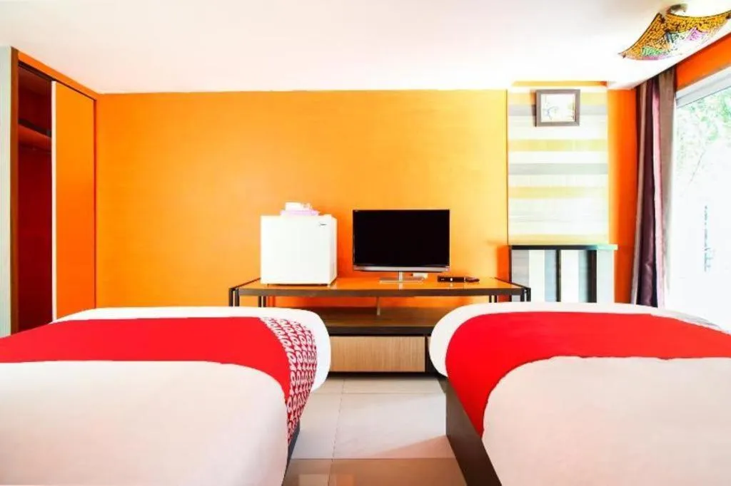 Bed in OYO 271 The Resort Romklao