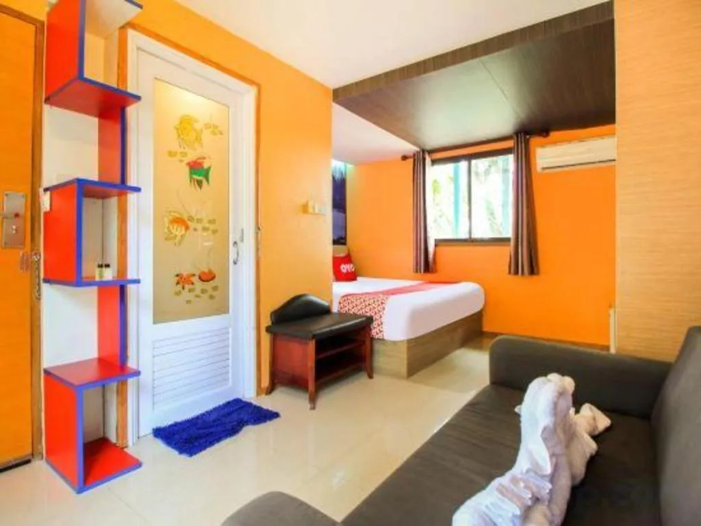 Bed in OYO 271 The Resort Romklao