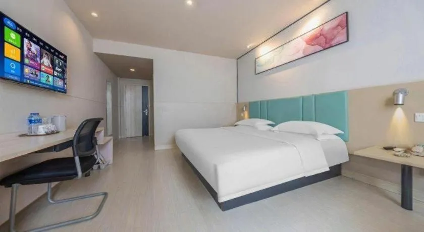 Bed in Jinjiang Inn Kunming Changshui Airport