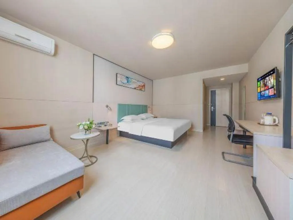 Bed in Jinjiang Inn Kunming Changshui Airport