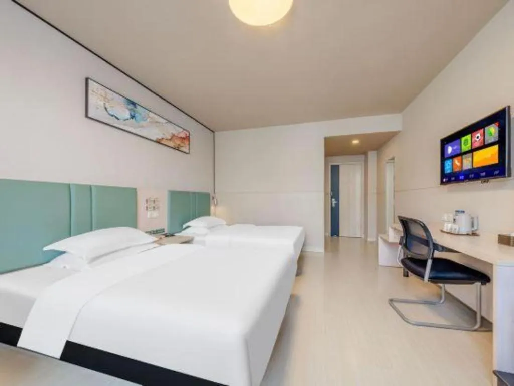 Bed in Jinjiang Inn Kunming Changshui Airport