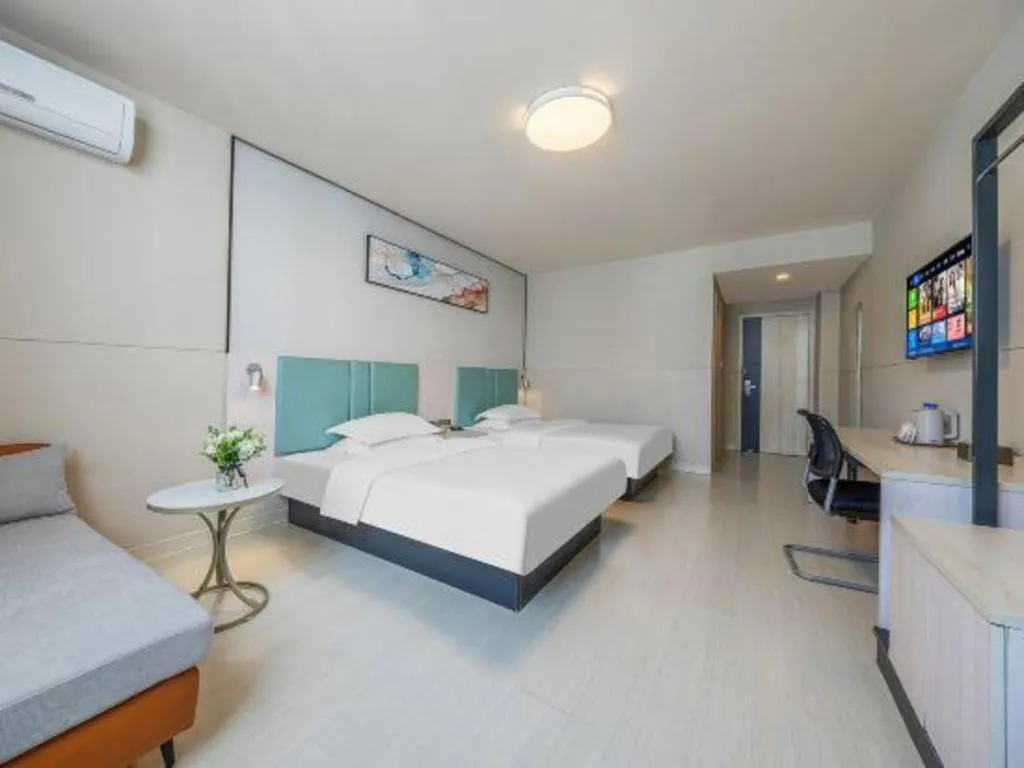 Bed in Jinjiang Inn Kunming Changshui Airport